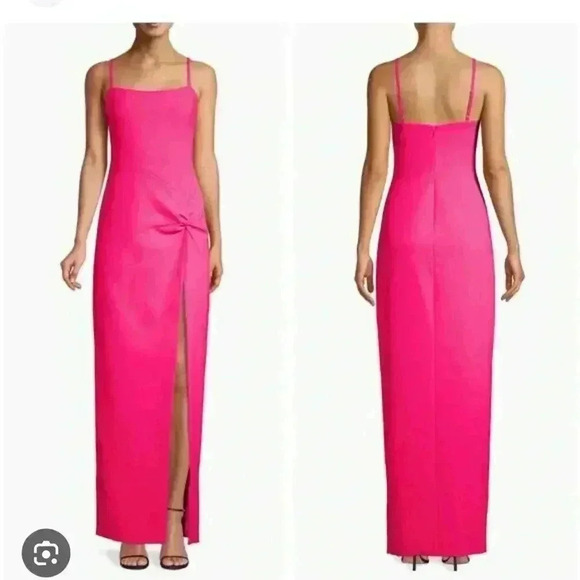 Likely Dresses & Skirts - Likely Kiara Twist Fuchsia Pink Maxi Formal Gown Slit Dress Size 12 ⭐